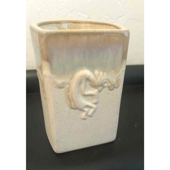Rodolfo Padilla Signed Studio Pottery 3 Mugs Kokopelli Relief Modern Stoneware - Picture 2 of 4